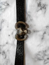 Cargar imagen en el visor de la galería, Cinturón Buey Negro Print Leopardo
